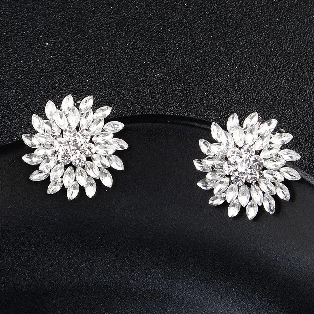 

1 Pair Shoe Buckle For Women Sunflower Design Silver Durable Shoe Clip Accessory Flats Boots Sandals Pumps Decoration Wedding