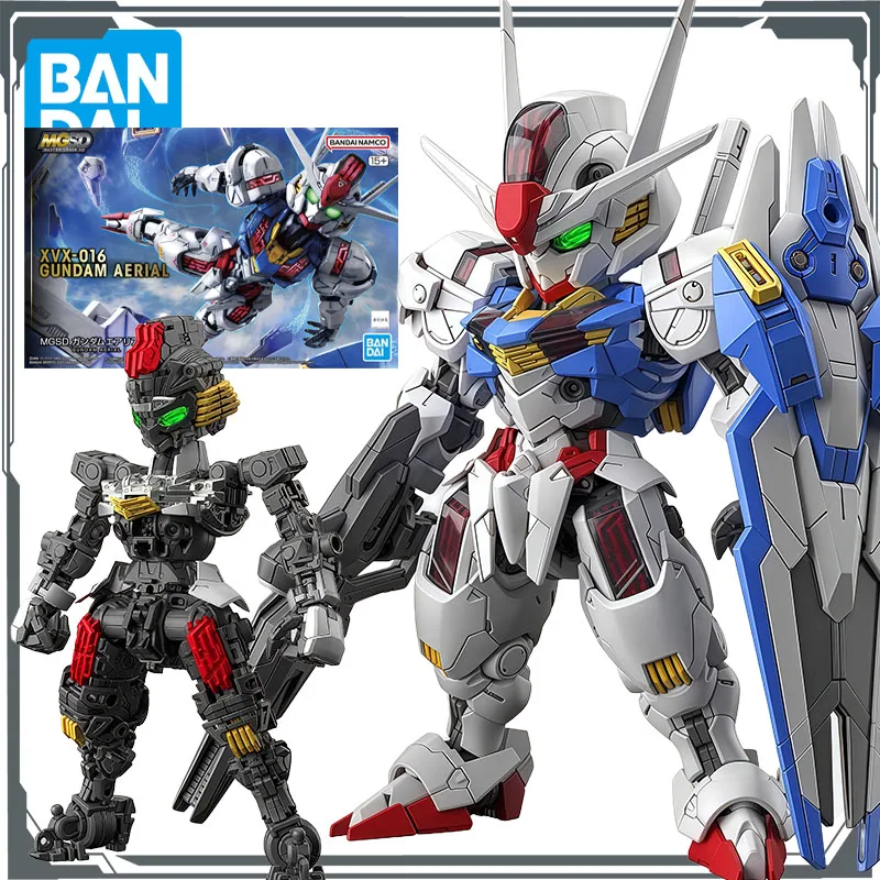 

Bandai Original MODEL KIT GUNDAM MGSD XVX - 016 Gundam Aerial Anime Action Figure Assembly Model Toys Model Gifts for Boys