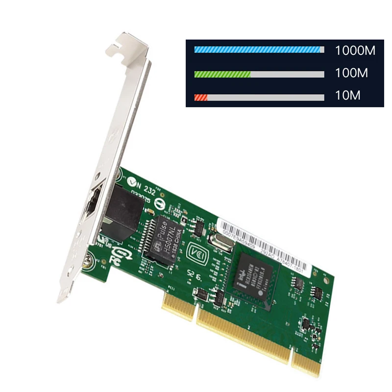 

Lan Card Gigabit Network Card rj45 Игровой сетевой адаптер PCI для настольного компьютера Игровая карта PCI RJ-45 LAN-адаптер 10/100/1000 Мбит/с