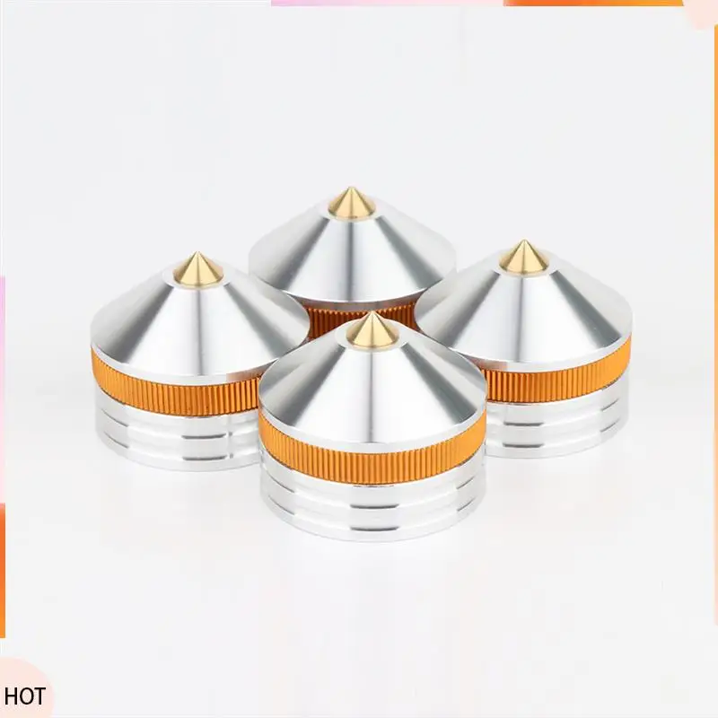

News 4Pcs Speaker Stand Feet Pad Metal Spikes Cone Floor Foot Nail Amplifier Foot Pad For Loudspeakers Shoes Spike Shock Silver