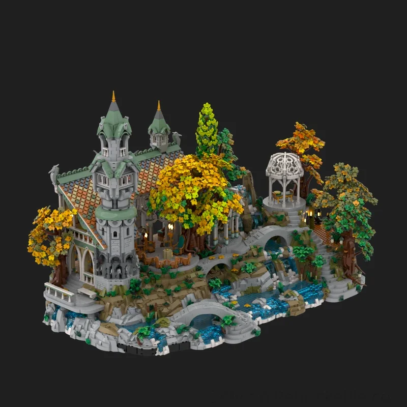 منتج جديد رائع MOC بنة حلقة المشهد نموذج Ruiwen قاعدة التوسع التكنولوجيا وحدات لعبة الأطفال لتقوم بها بنفسك التجميع