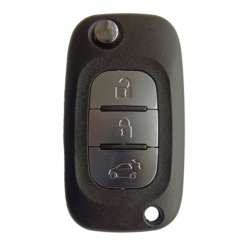 AS002028 Aftermarket For SMART 453 Flip Remote Key Shell 3 Button With Logo Blade