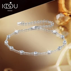 IOGOU 2.5mm D Color Full Moissanite Diamond Bracelet Engagement Jewelry 925 Sterling Silver Certified Women's Fashion Bracelets