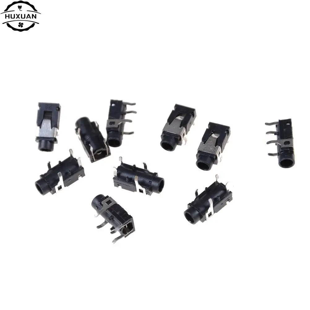 New 10pcs/lot PJ321 3.5mm Female Audio Connector 4 Pin SMT Headphone Jack Socket PJ-321 PCB Mount Stereo Jack Wholesale