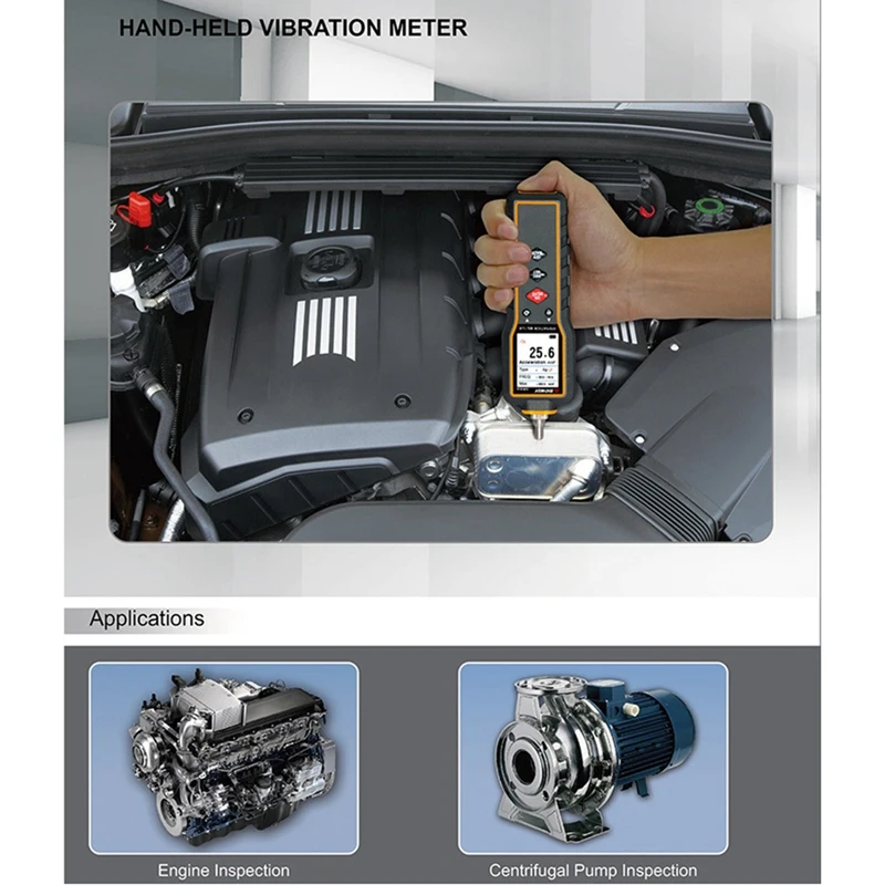 SNDWAY SW65A Digital Vibration Meter Vibration Detector Vibration Meter Digital High Precision Meter