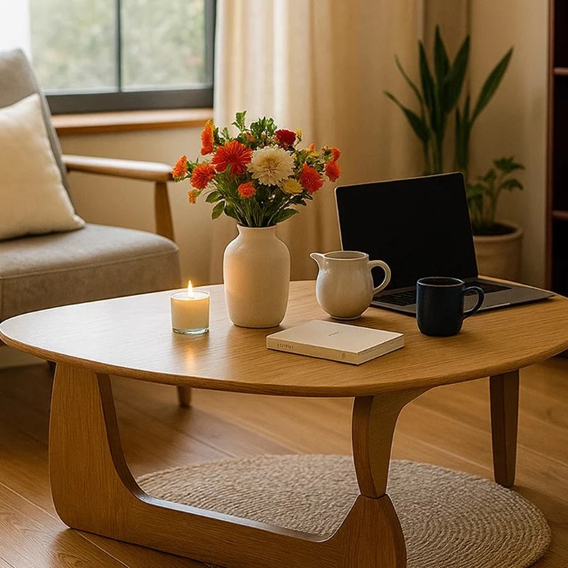 الحد الأدنى طاولة القهوة الدائمة الجمالية العتيقة مصمم طاولة القهوة الديكور الخشب ميسا أثاث غرفة المعيشة المساعدة