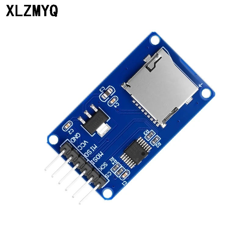 10pcs Micro SD Card Mini TF Card Reader Module SPI Interfaces with Level Converter Chip for Arduino DIY Electronic Kit