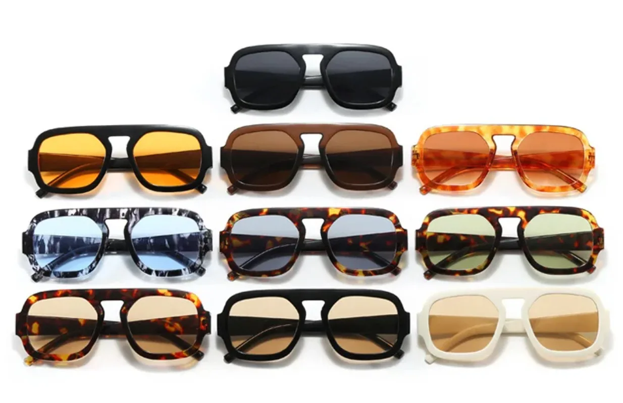 Vintage Big Frame Square Sunglasses Women Men Brand Sun Glasses Female Classic  Eyewear Oculos De Sol Male Female Eyeglasses - view 6