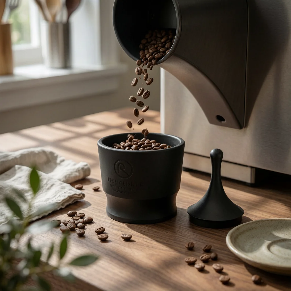 Coffee Distributor Kit Two-Part Espresso Distributor Coffee Powder Tool Tapered Consistent Tamping