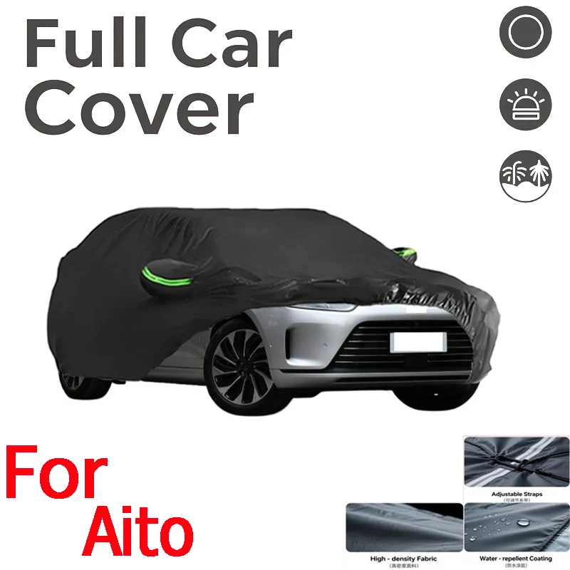 

For AITO Full black Cover Waterproof All-Weather Windproof Dustproof UV-Protected For outdoor use shields elements