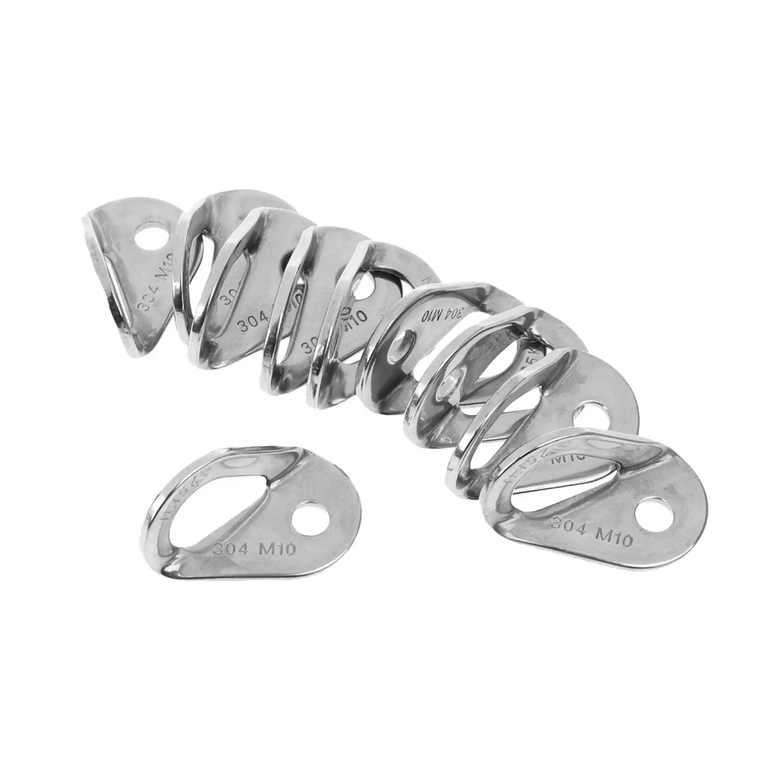 Wear Resistant Stainless Steel Rock Climbing Hanger Secure Mounting Point Plate for Bolts Climbing Stick Hanger