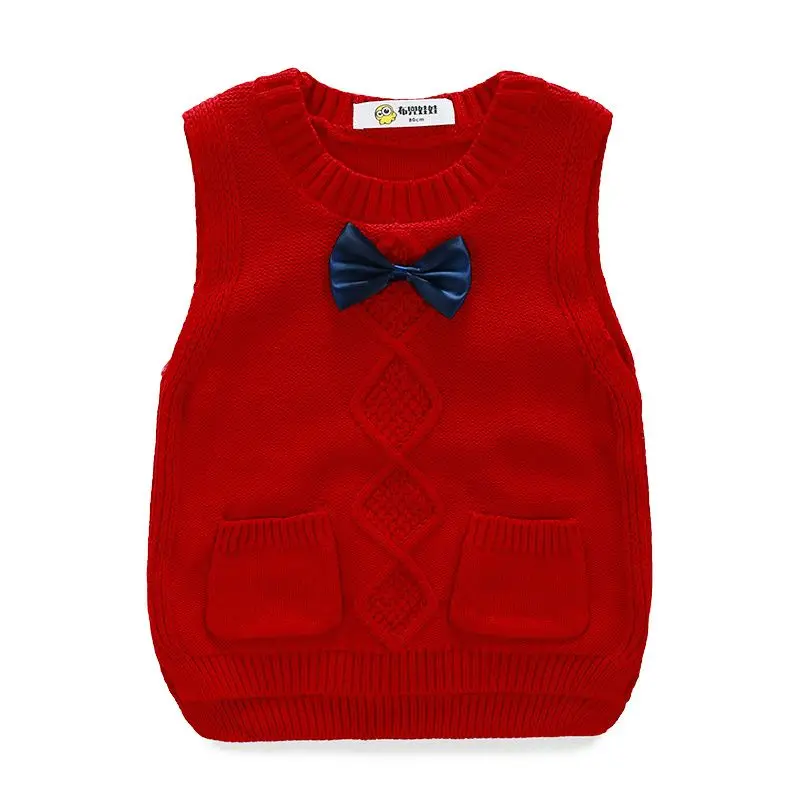 New Children's Vest for Boys Spring Autumn Knitted Baby Vests Fashion Waistcoat for Boys Baby Clothes Kids Tops Jackets colete image 4