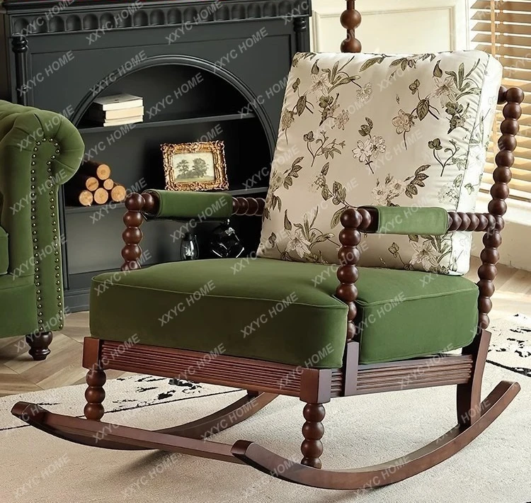 TT rocking chair household  retro reclining pearl chair