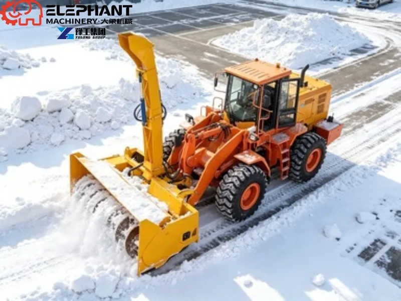 Vehicle-Mounted Snow Thrower Machine High Capacity Snow Blower Equipment For Fast Winter Road Snow Clearing
