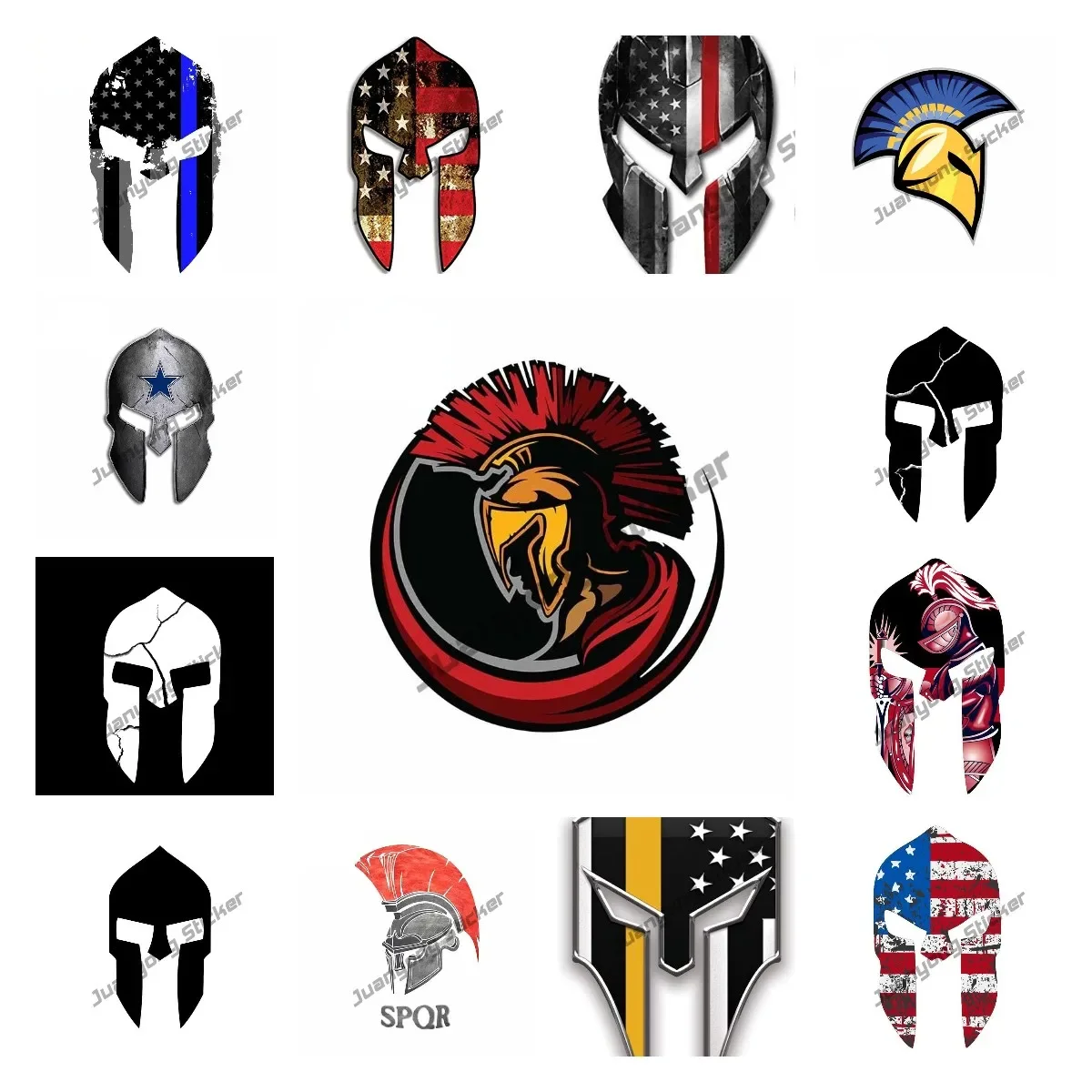 

Креативный Спартанский шлем MOLON LABE, тонкая золотая линия, флаг Спартанский воинский шлем, ПВХ наклейка, индивидуальный бампер, багажник, виниловая автомобильная пленка