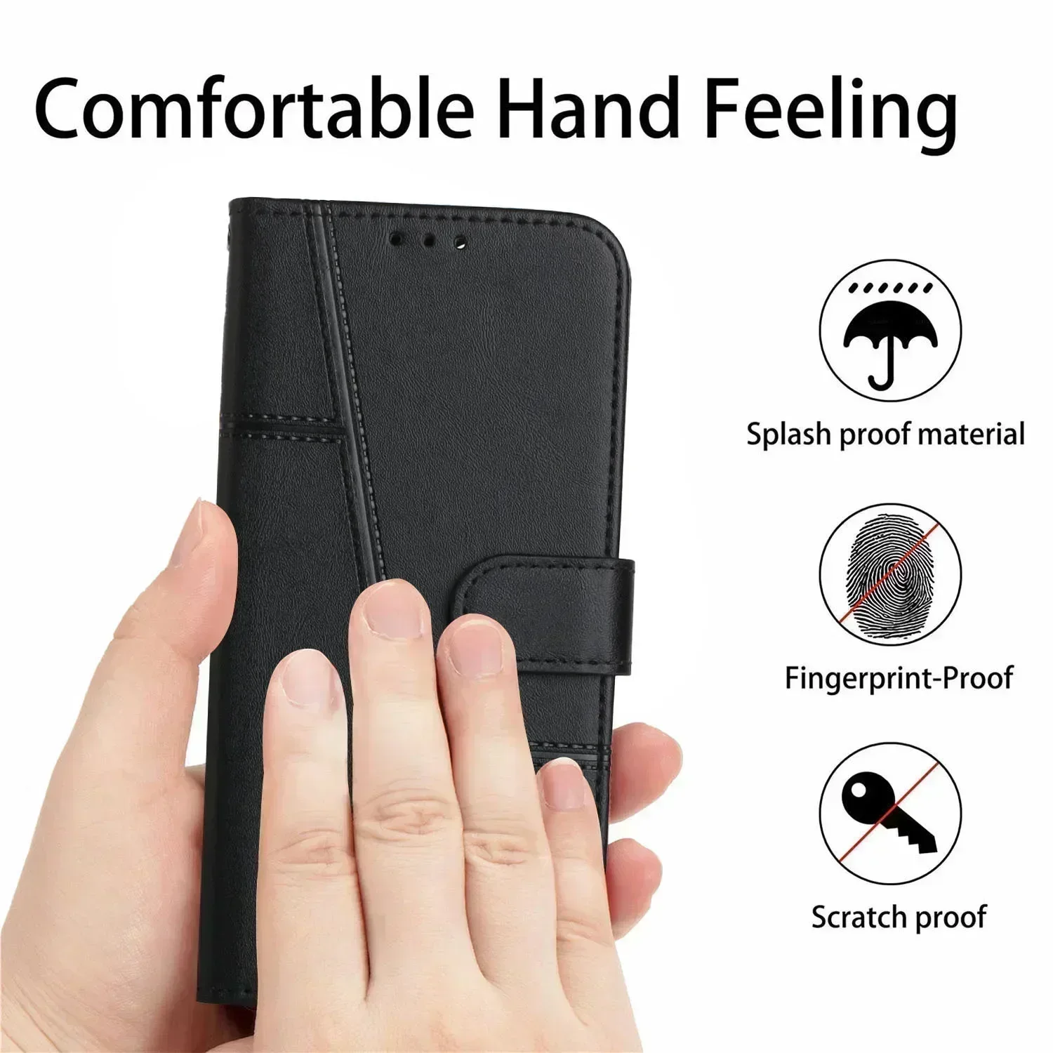 Card Holder Wallet Flip Case For Tecno Spark 20 Pro Plus 20C 10 5G 10C 8 Pro 8C 8T 8P 6 Go Smart 8 Leather Phone Back Cover