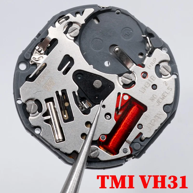 VH31 Sweep Second 3 Hands Japan Quartz Movement Tmi Time Module Movement VH31b 110 ½ Ligne Quartz Movement Three Hands1/4 Cen
