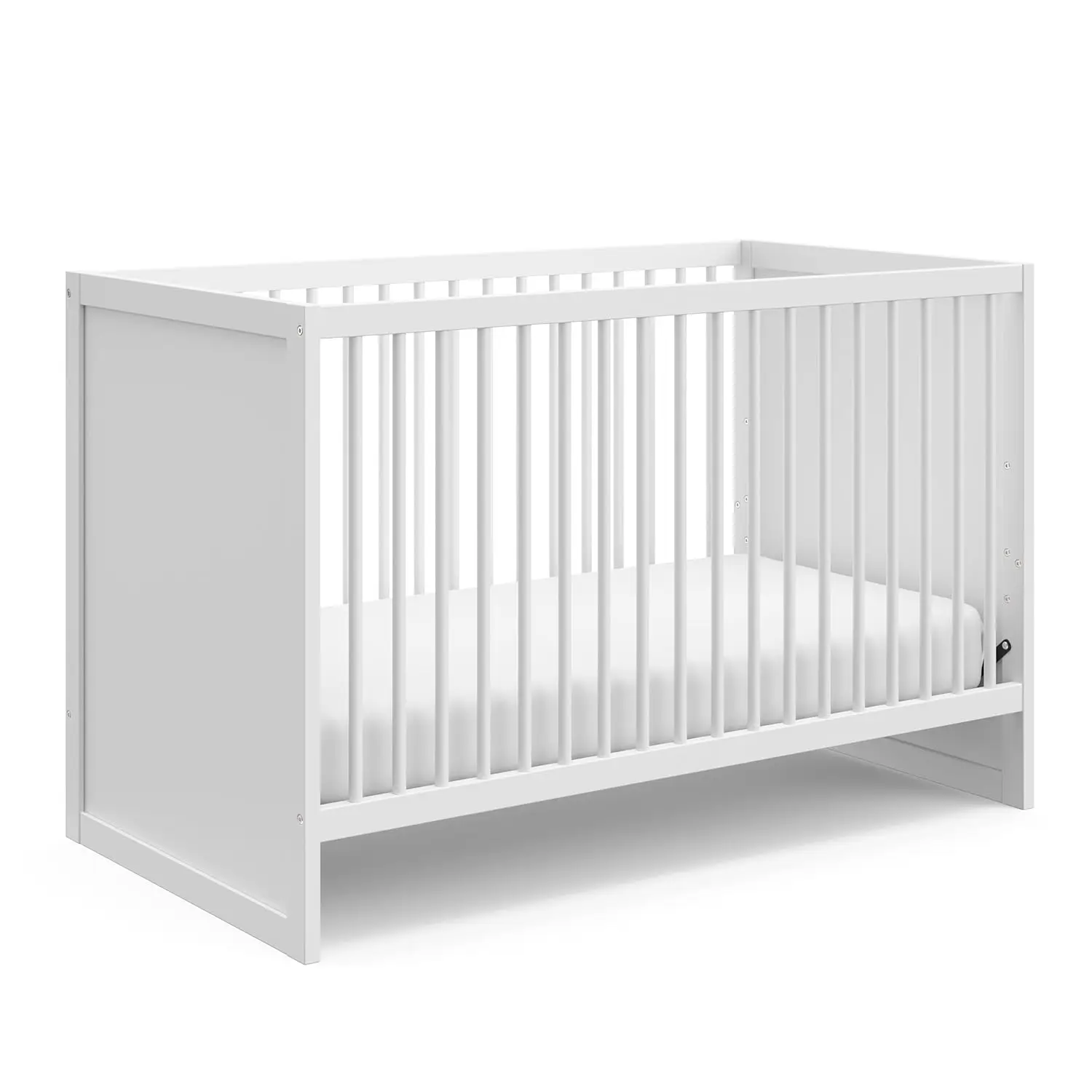 Storkcraft Calabasas 3-in-1 Convertible Crib (White) – GREENGUARD Gold Certified, Fits Standard Crib Mattress,