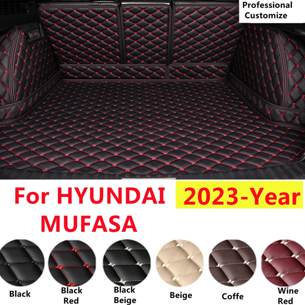 SJ XPE Custom Full Set Fit For Hyundai MUFASA 2023 YEAR Auto Fittings Waterproof Car Trunk Mat Tail Boot Tray Liner Rear Cargo