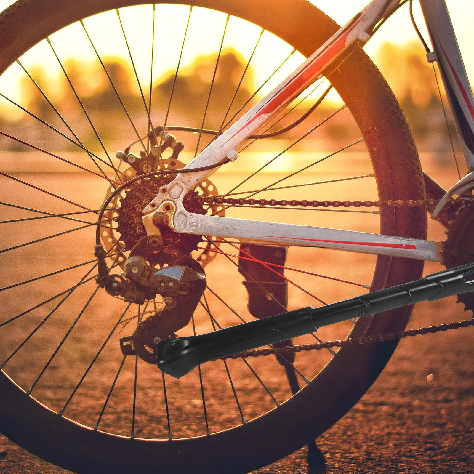 

1 set Bicycle Kickstand Metal Stand For Mountain Bike Replacement Kick Stand Cycling Parking Support Bike Accessory