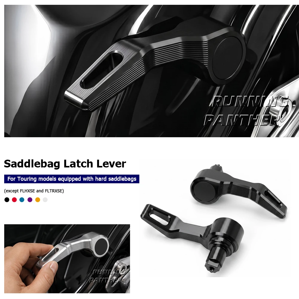New Motorcycle For Touring models except FLHXSE and FLTRXSE Saddlebag Latch Kit Saddle Bag Latches Lid Lifter Lever 2014-2025