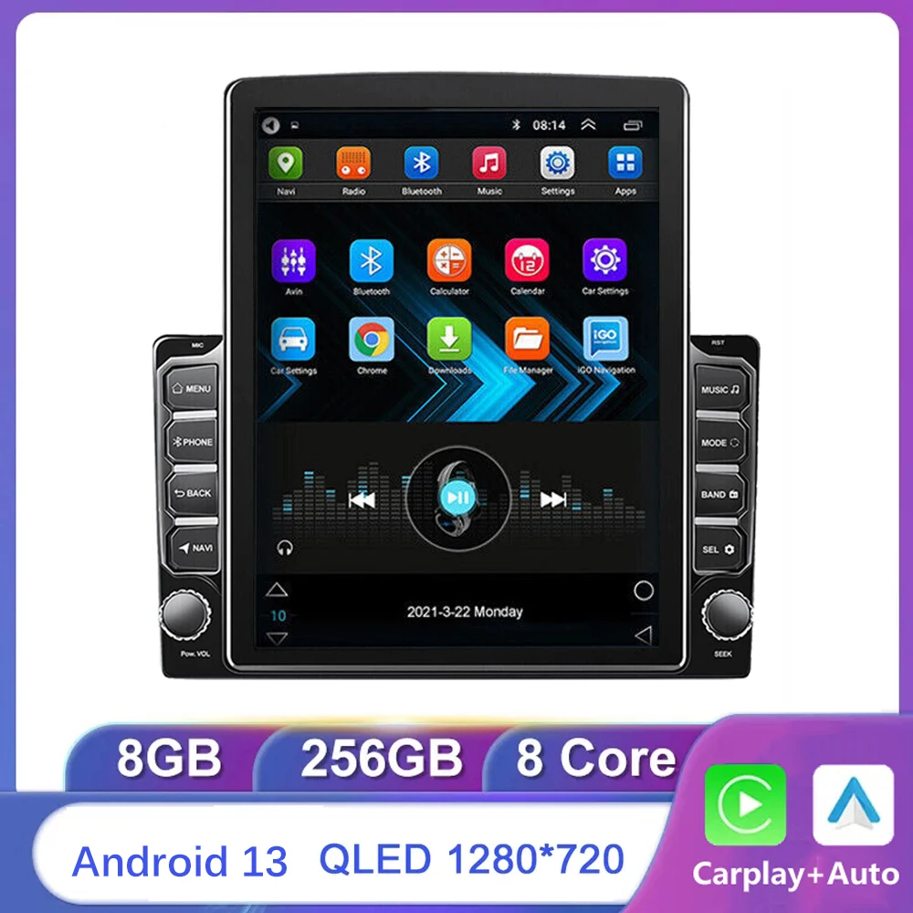 

4G Wireless Carplay Android 13 Auto 9.7 Inch Car radio Multimedia For Tesla Style KIA VW Nissan LADA Toyota GPS Stereo DSP RDS