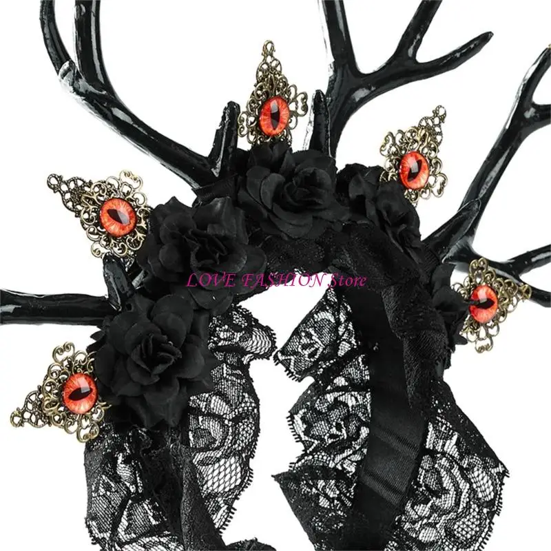 Ánh sáng đầu tuần lộc gothic nhẹ dành cho đầu trang phục gothic Y166