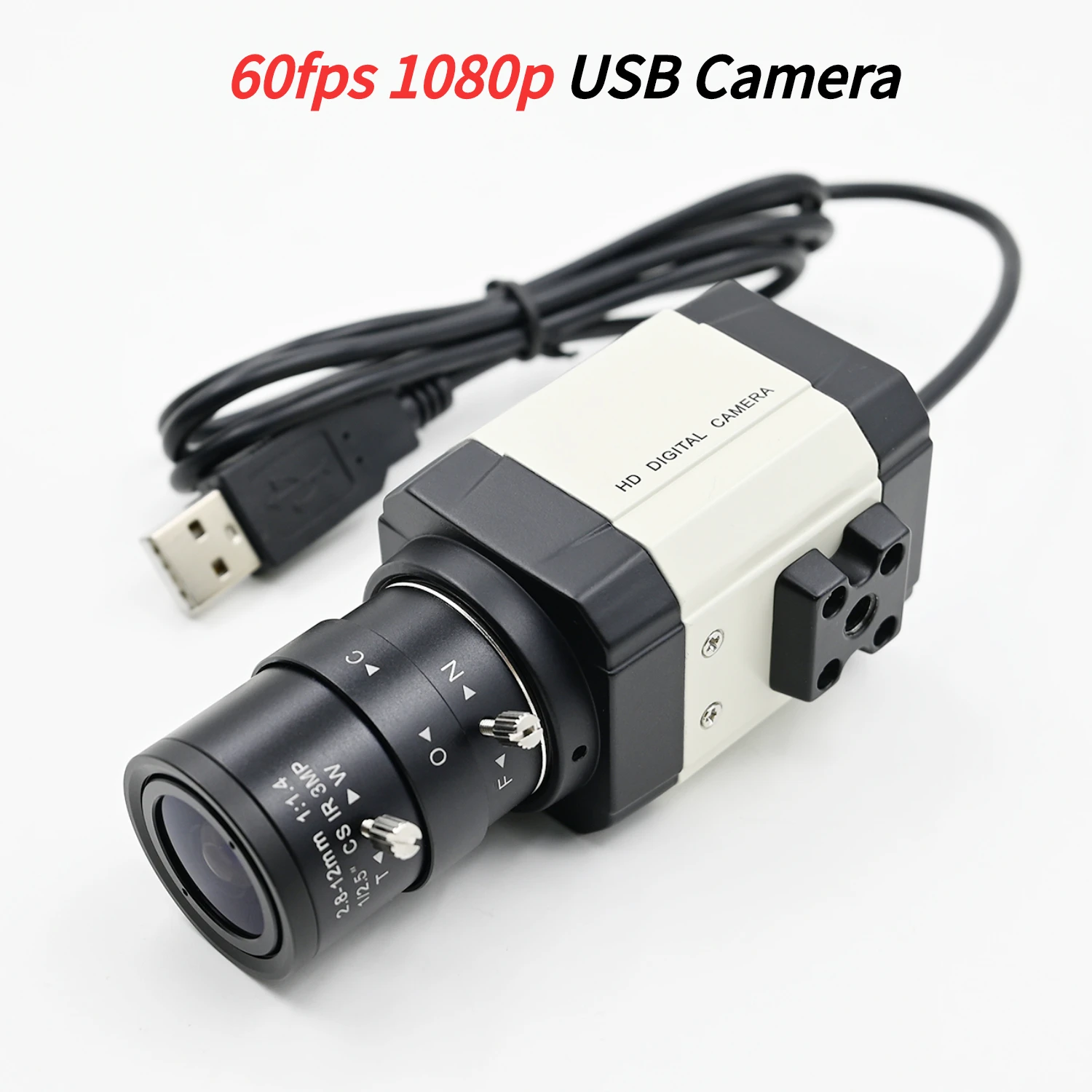 Câmera Usb 1080p 60fps Sc200ai 1920x 10802mp Mini Box Webcam Megapixels com Lente cs Varifocal de 550 mm para Windows Linux Android Plug And Play