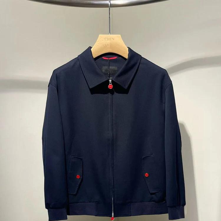 

Kiton итальянская осенне-зимняя новая мужская повседневная куртка в старом денежном стиле, деловая однотонная простая куртка с лацканами