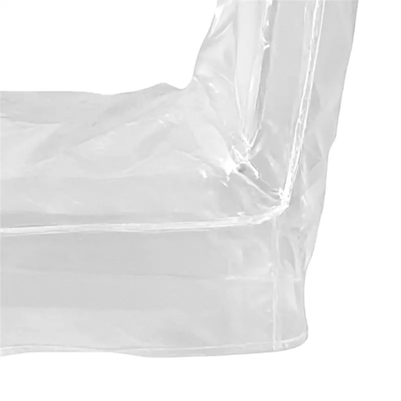 Fresh Transparent Chair Slipcovers 2PCS Cover For Dining Room With Backrest For Outdoor Patio Kitchen
