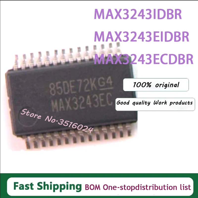 10Pcs MAX3243IDBR MAX3243I MAX3243CDBR MAX3243C MAX3243EIDBR MAX3243EI MAX3243ECDBR MAX3243EC SSOP28 100% New original