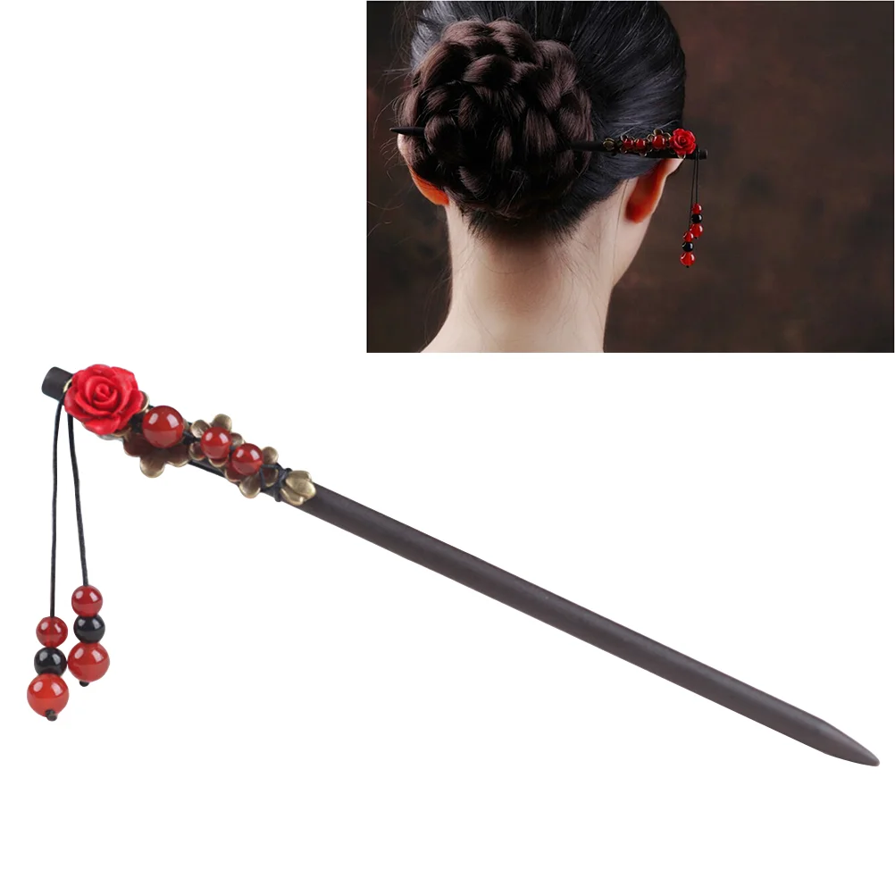 Vintage Chinese Style Women Hairpin Elegant Hair Stick Headdress for Woman Unique Gift for Shopping Parties and Casual Wear