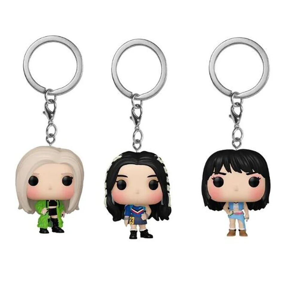 Jisoo Rose Lisa Jennie Keychain Vinyl Action Figures Collection Model Toys for Children Christmas Gift