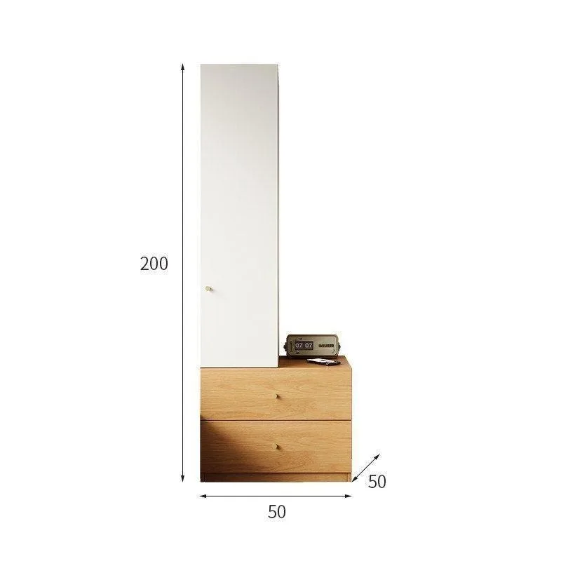 Modern wardrobe bedside table, household bedroom corner cabinet