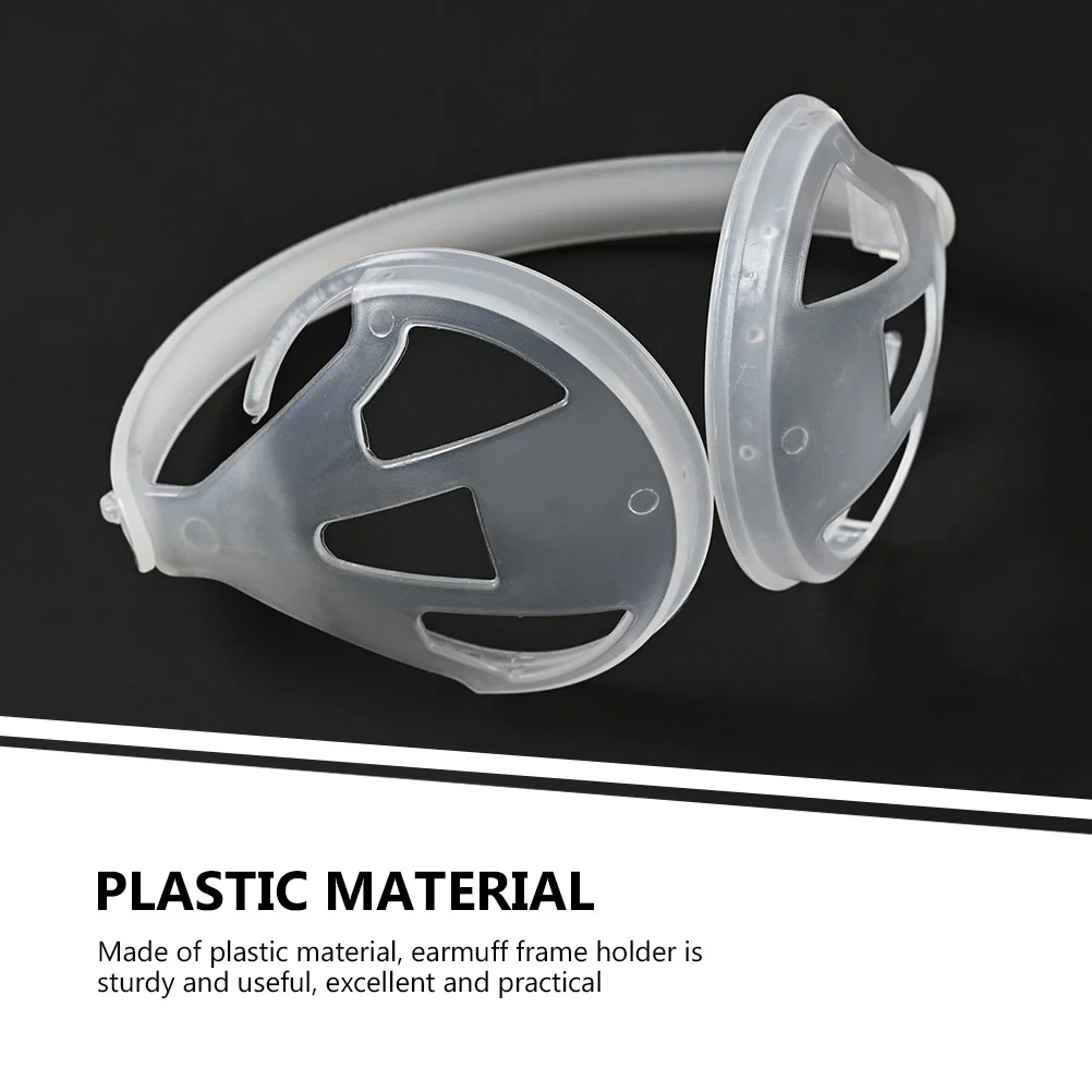 2 Pcs Earmuff Plastic Holder Adjustable Frame Rack Muffs Making Shelf for DIY
