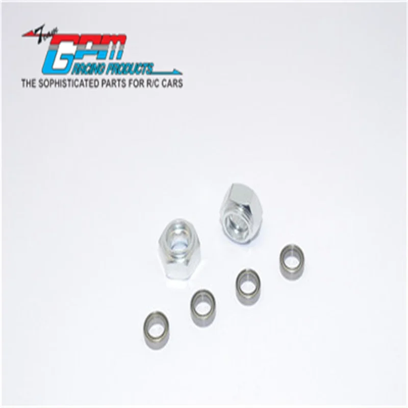 GPM ALUMINIUM-Vorderrad-Sechskant-Adapter mit Lager – 2-teiliges Set für TAMIYA DT03 RC-Upgrade