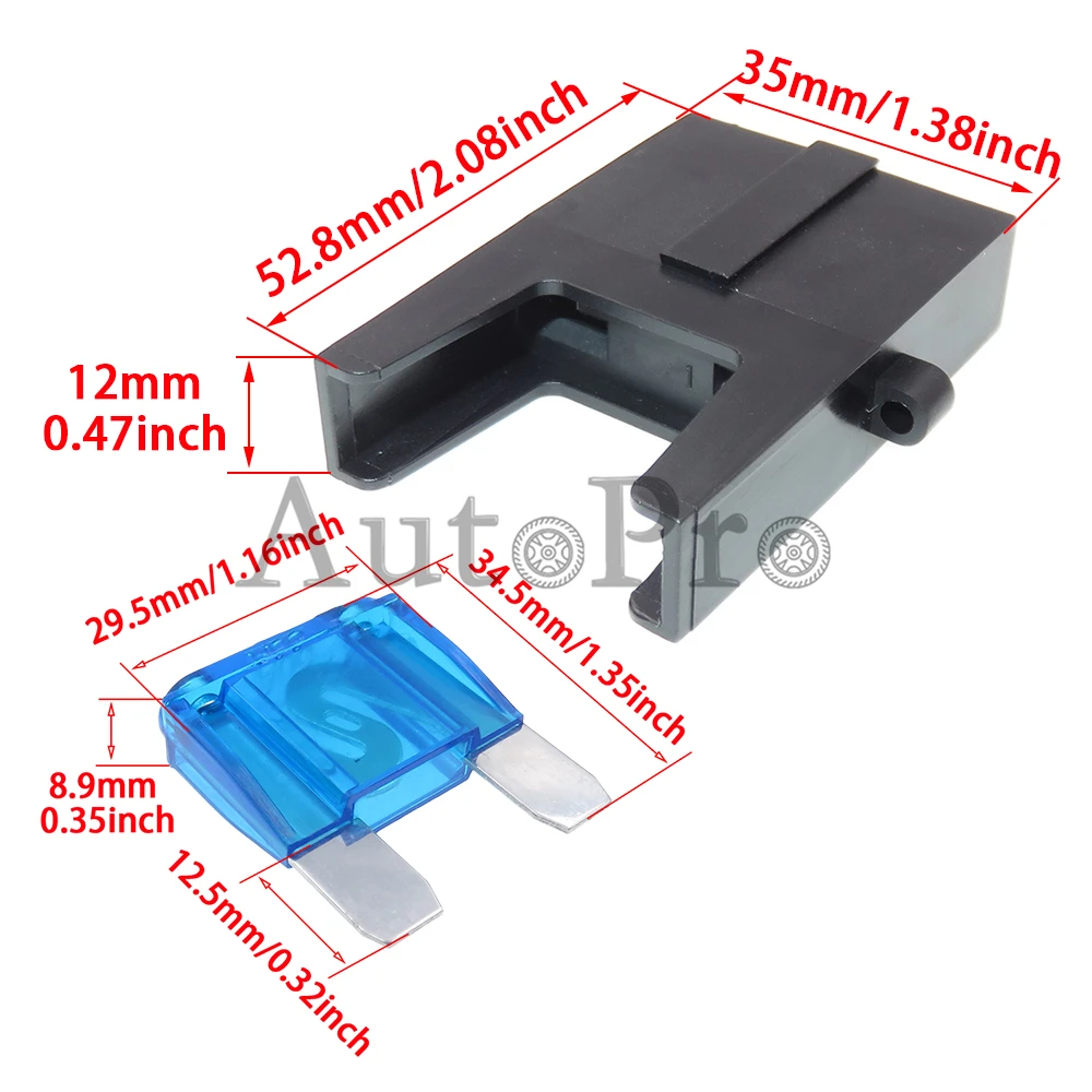 1 Set Car Electronics Installation Fuse Holders Automotive AC Assembly Blade Type Big Fuse Box with Terminal Auto Connector