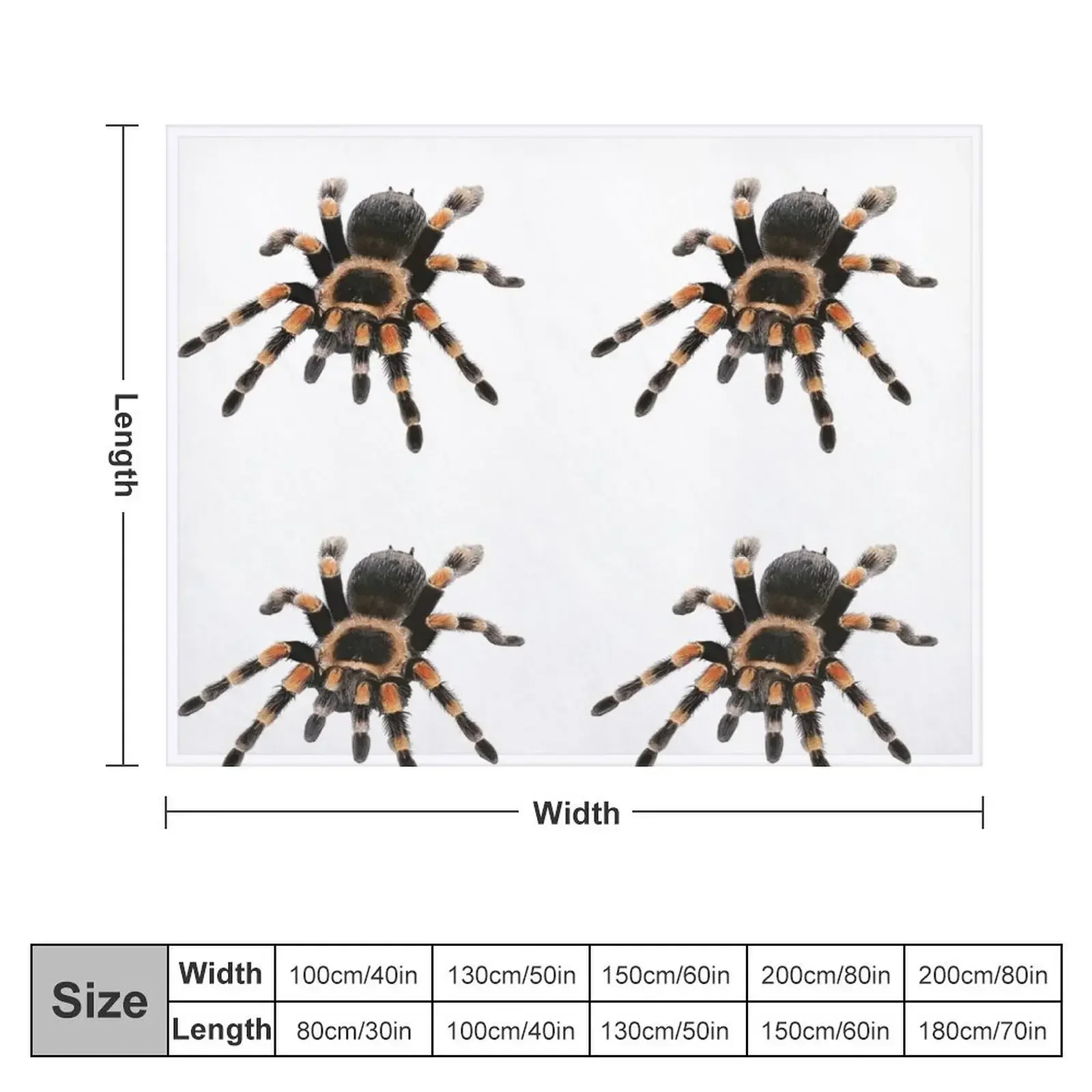 little spider, tarantula, spider Throw Blanket Personalized Gift Comforter Blankets