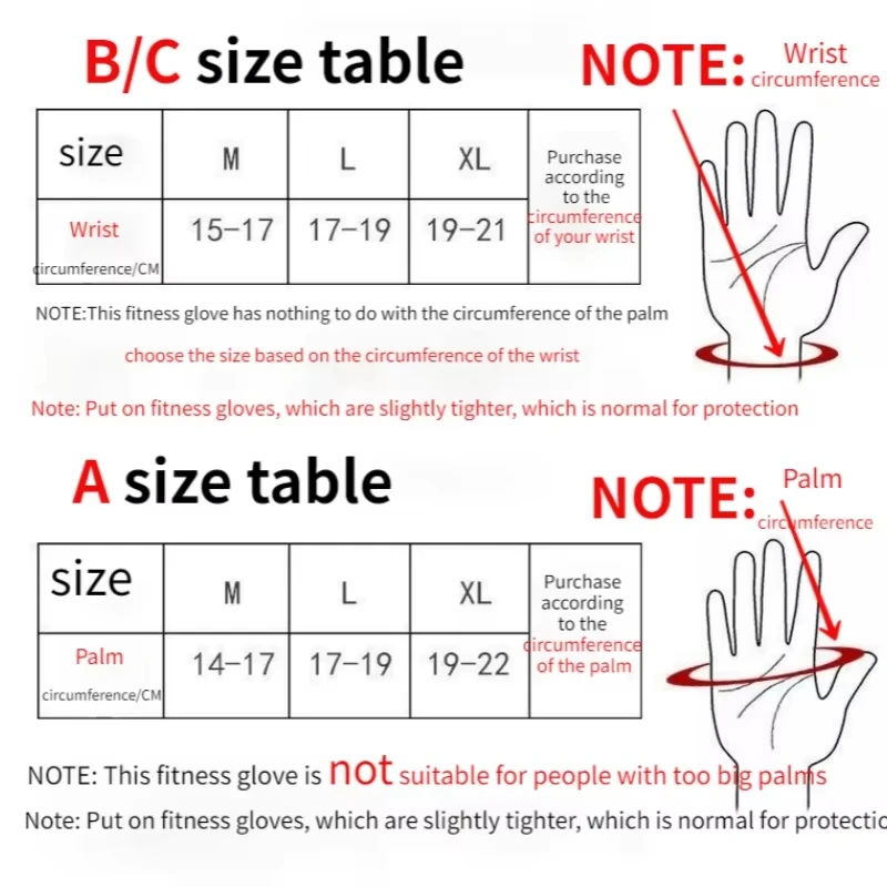 Weightlifting Training Gloves Fitness Sports Body Building Gym Hand Wrist Palm Protector Gloves MTB Cycling Gloves for Men Women
