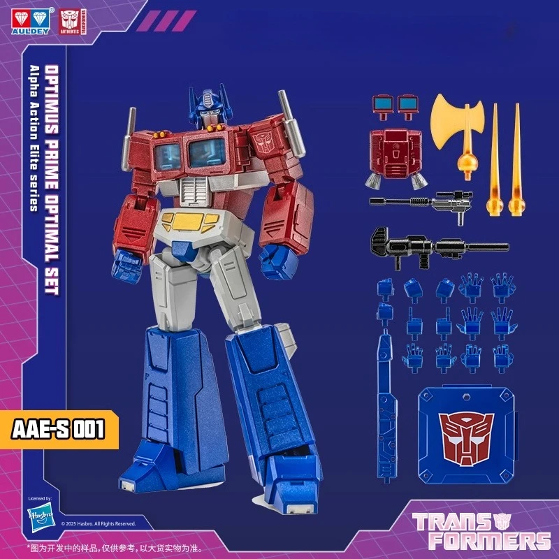 AULDEY ‌   Trasformatori AAE originali Optimus Prime G1 Fine Painting e assemblaggio Modello di telefono attivato Regali di festa Disponibile