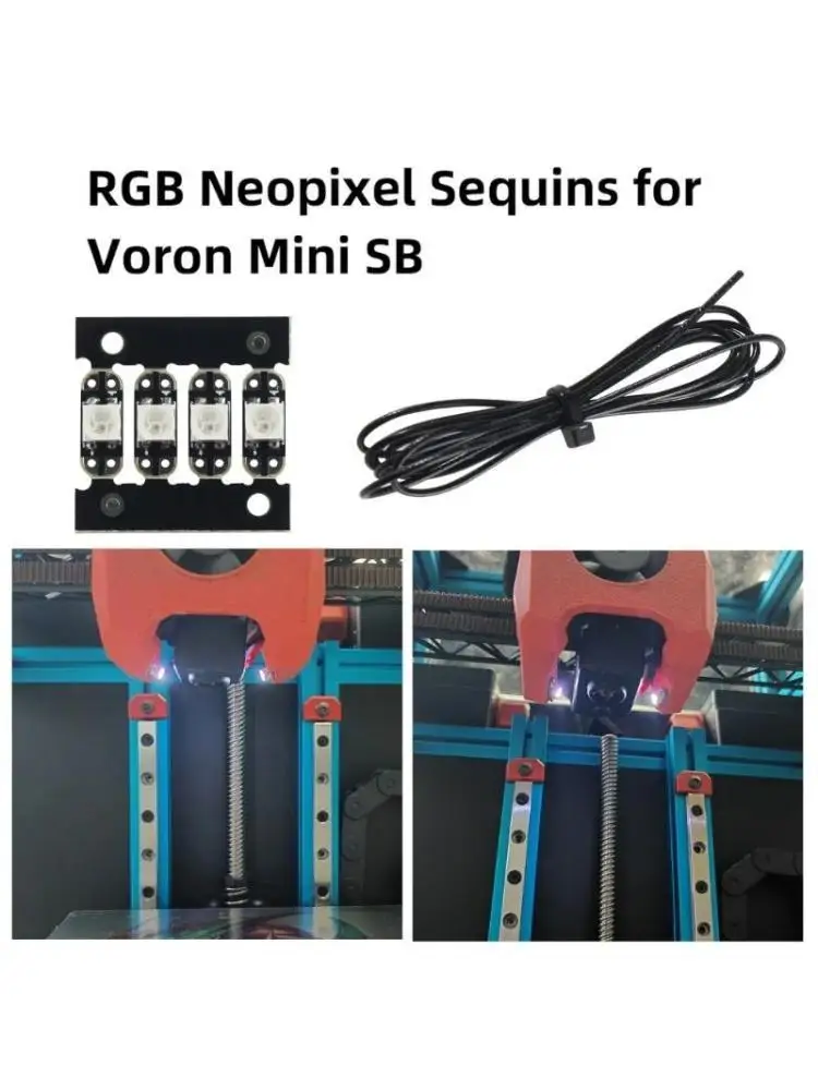 

Мини-набор красочных блесток Y1UB для VORON 0.2mini создает яркие световые эффекты
