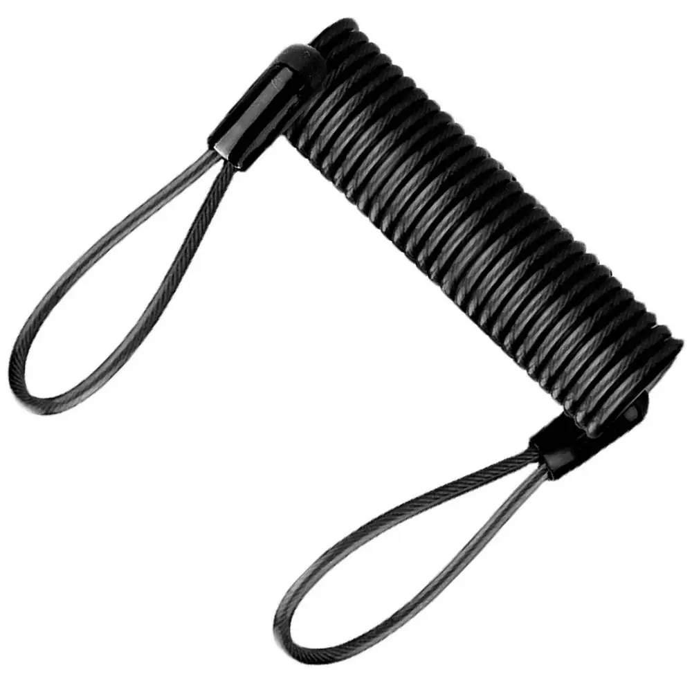 AliExpress Creative Motorcycle Brake Disc Lock Scooter Reminder Cable Bicycle Spring Rope Bag Anti-Theft Cable Protection Alarm Locks