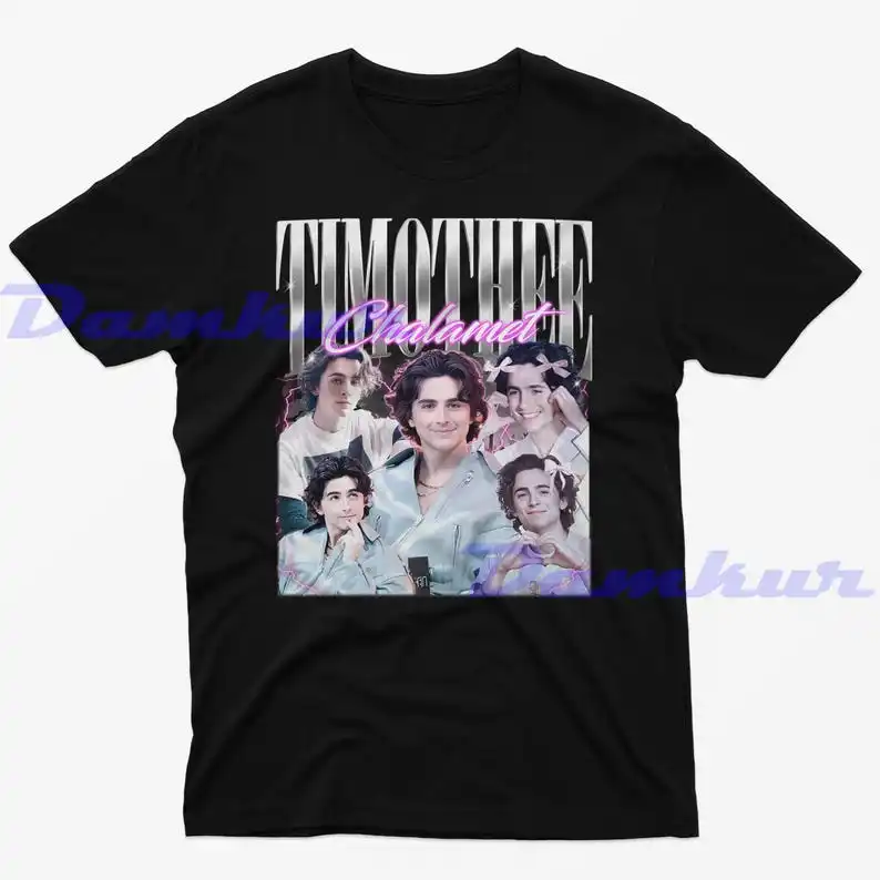 Timothee Chalamet Vintage T-shirt, Tribute Celebrity Shirt, Retro 90s, Timothee Chalamet Fans Gift