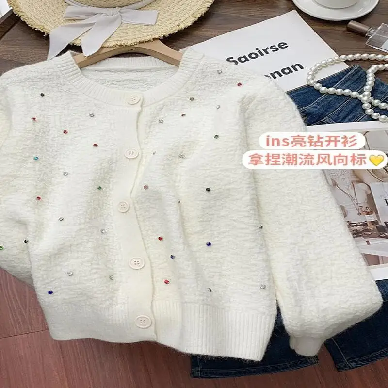 Frische süße süße Langarm Pullover Top Frau Herbst Kawaii Pendeln Outdoor koreanische Version tägliche Freizeit Nische Licht Luxus