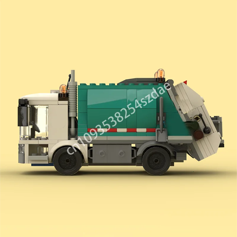 

270pcs MOC Recycling Truck Building Blocks STEAM Learning idea creative Christmas toy Gift Constructing Plastic Educational