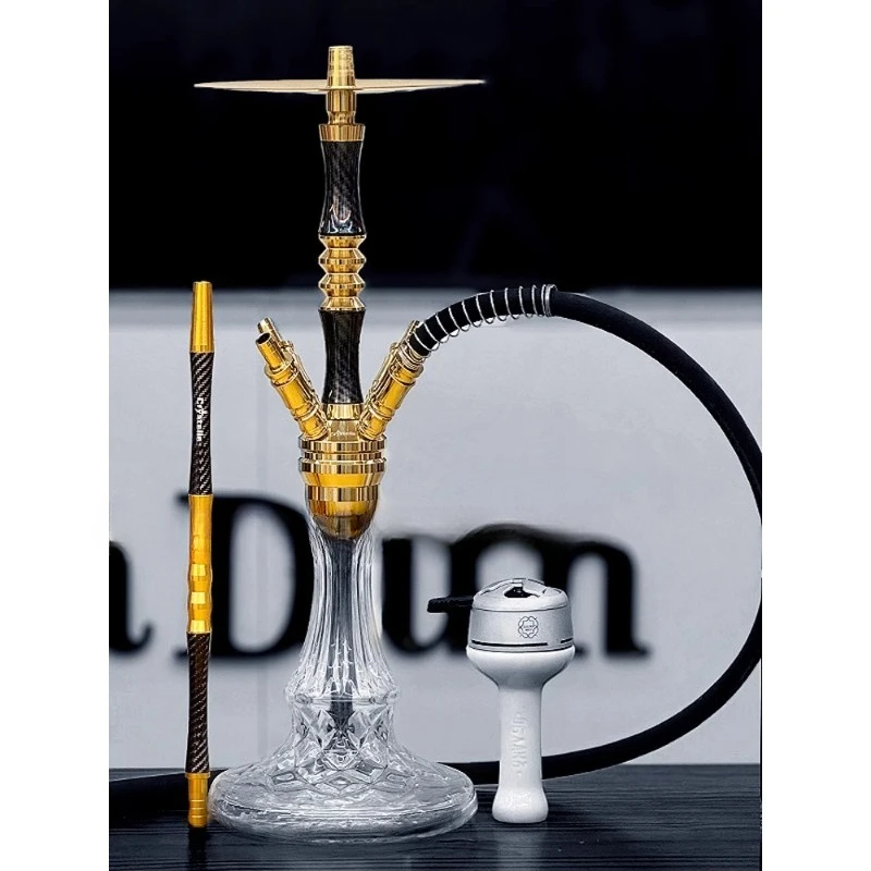 

Arabian shisha, bar new large four-tube double-tube carbon fiber alloy pot full set