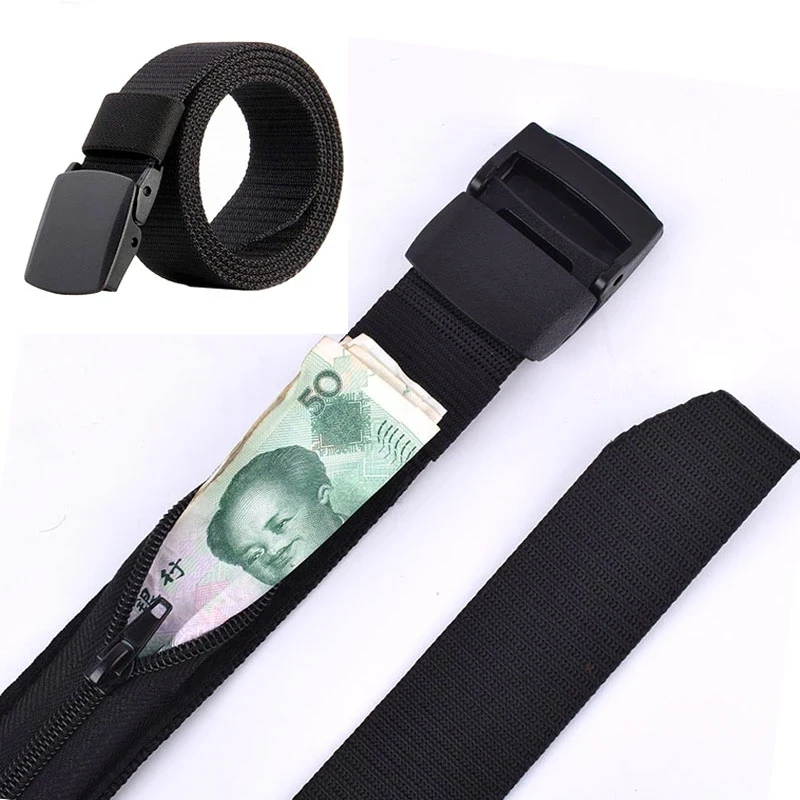 1.2M Hidden Cash Anti Theft Belt Travel Portable Cash Waist Bag Men Secret Hidden Diversion Money Key Safe Strap Waterproof Belt