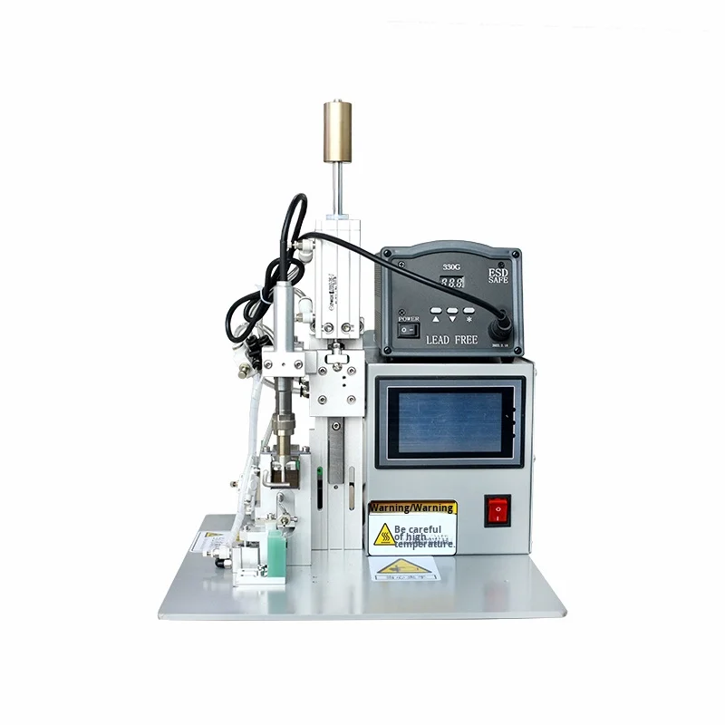 Foot-Operated Spot Induction Automatic Electric Induction Soldering Machine 220V USB Data Cable Head Resistor Capacitor Switch