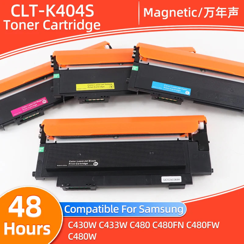 K404s CLT-K404S M404S C404S CLT-Y404S 404S toner cartridge compatible for Samsung C430W C433W C480 C480FN C480FW C480W printers