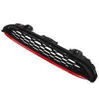 Front Bumper Bonnet Grill JCW Red Stripe Bonnet Grill for Cooper F55 F56 F57 S JCW 2014‑2021 51137393456 Car Accessories